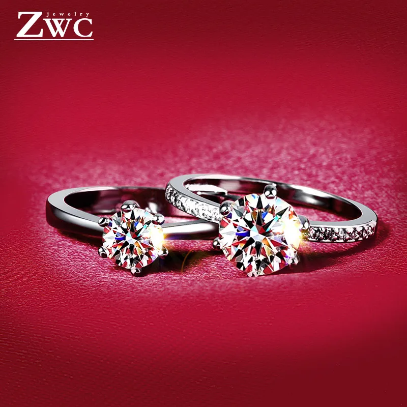 ZWC-Anillo de boda de cristal para mujer, sortija de compromiso con zirconia, joyería femenina, 2020, regalo de fiesta, tamaño 6/7/8/9