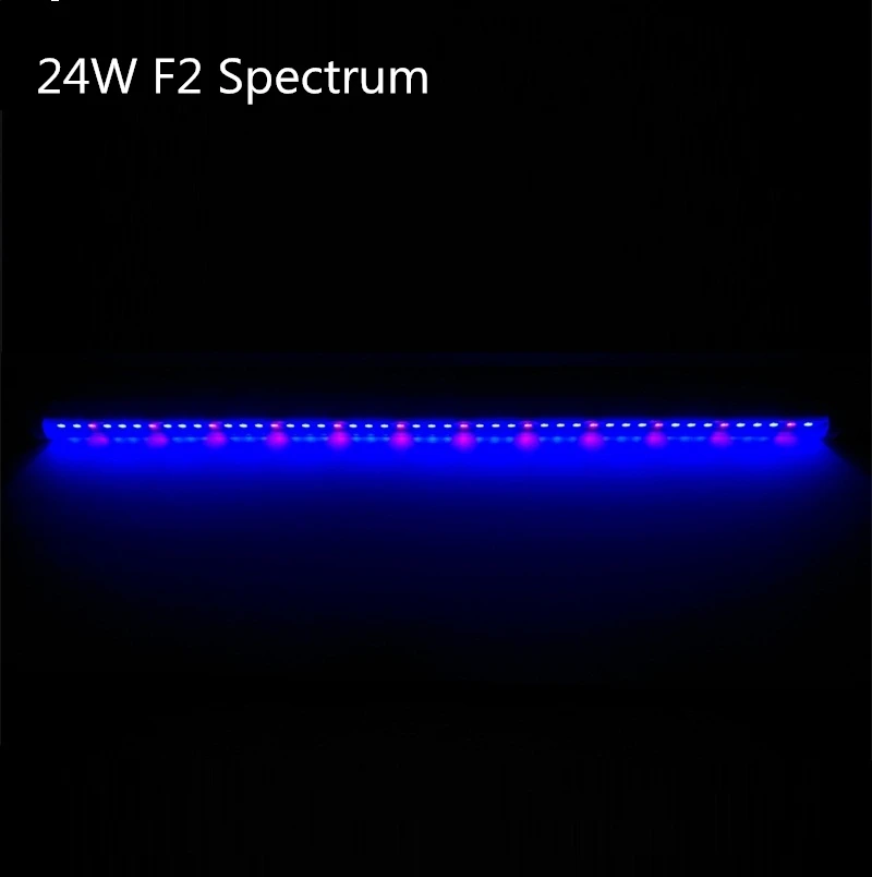 24W F2 Spectrum Светодиодный светильник ReBlue для выращивания растений, фито-лампа, 12 Вт, 24 Вт, светильник для растений, лампа для растений, полный спектр, лампа для выращивания растений, лампа для цветного аквариума - Испускаемый цвет: 24W F2 Spectrum