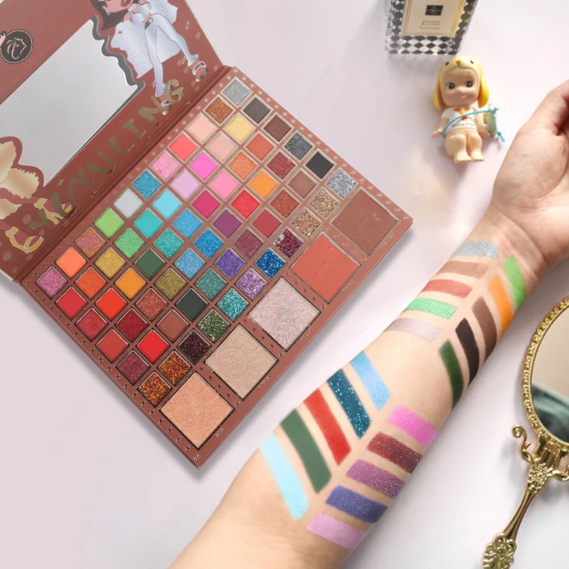 EZSOZO 71 Eyeshadow Palette Set Palette Long-lasting Waterproof Highlight Glitter Powder Makeup Matte Shadow Feminine Cosmetics