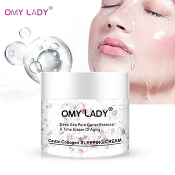 

OMY LADY Natural Caviar Collagen Night Cream Facial Moisturizer Sleeping Cream Skin Moisturizing Soothing