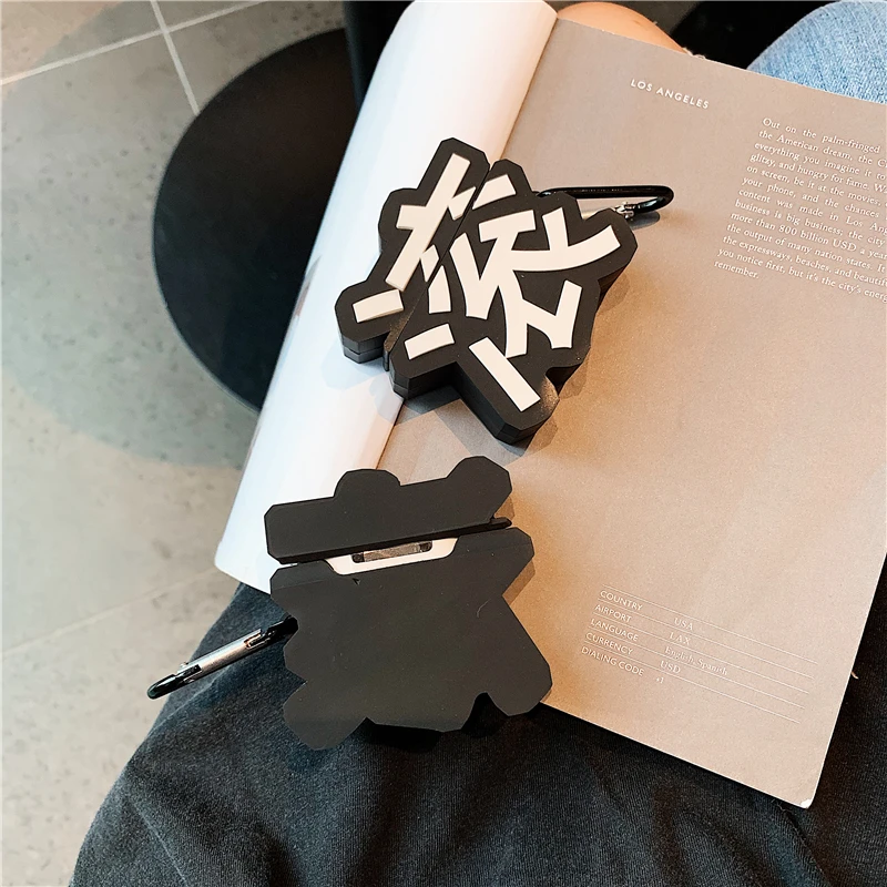 Прямая, роскошный уличный чехол с Bluetooth Гарнитурой для Airpods 2 1, китайские аксессуары, мягкий силиконовый чехол для наушников