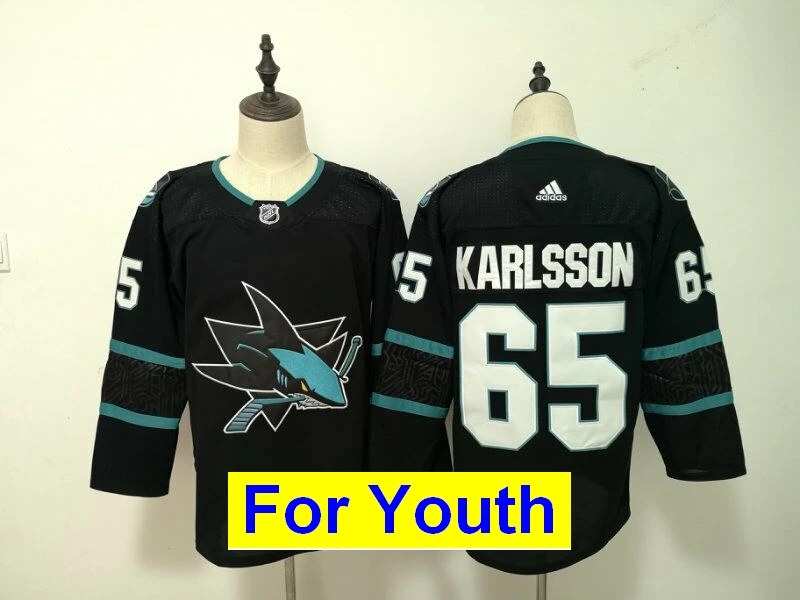 Детская Молодежная одежда Сан-Жозе Брент Бернс Erik Karlsson Joe Thornton Logan от кутюр Joe Pavelski Evander Kane - Color: as photo