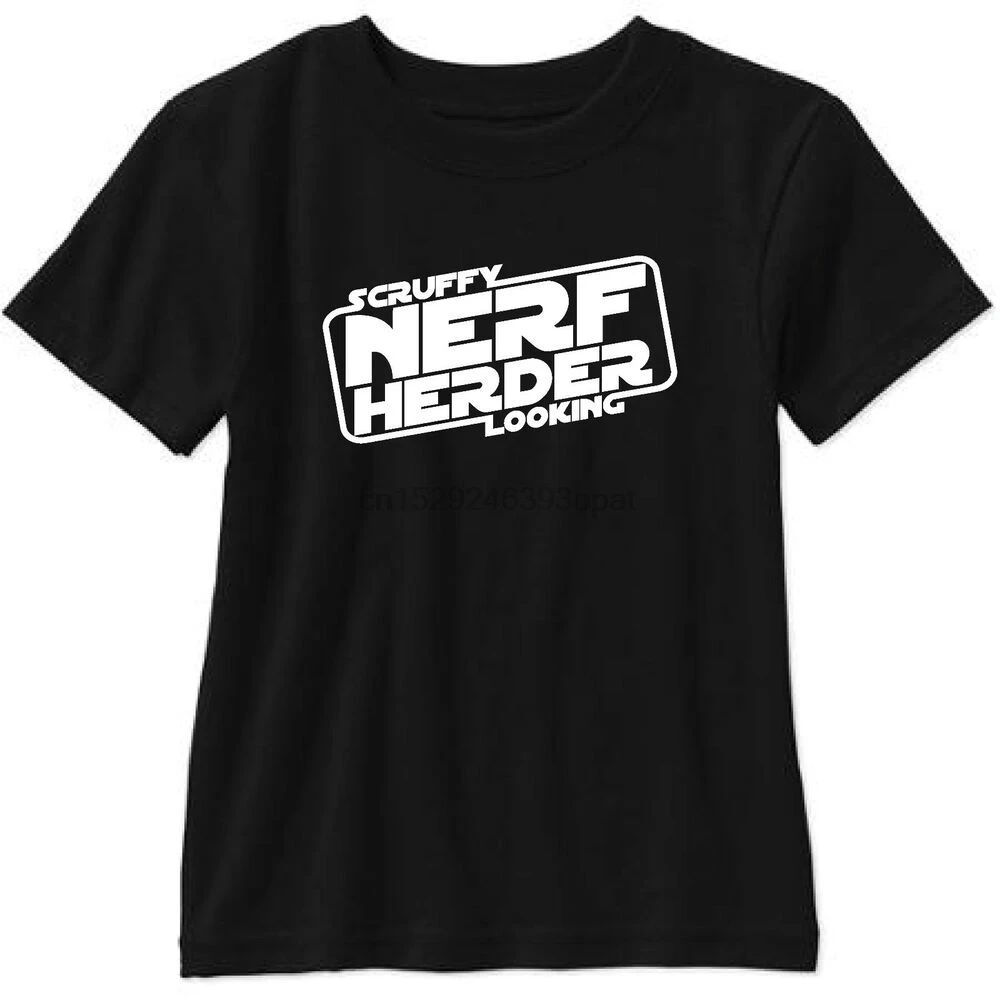 Скраффи вид Nerf Herder короткий рукав Футболка джедай Вейдер Хан Лея | Мужская одежда
