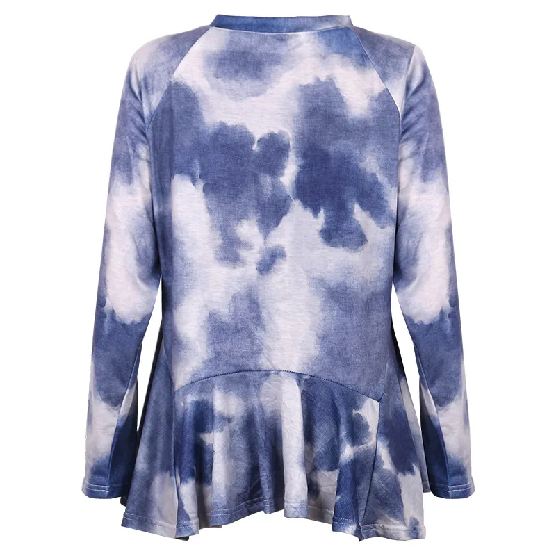 New Women's Irregular Long Sleeve Round Neck Top Not Kneeling Loose T-shirt Casual Ladies Pullover Street Wear