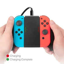 New for Game Console Charger Charging Hand Grip Gamepad Stand Holder 500ma for Nintendo Switch NS NX Joy Con X 2 1800mah