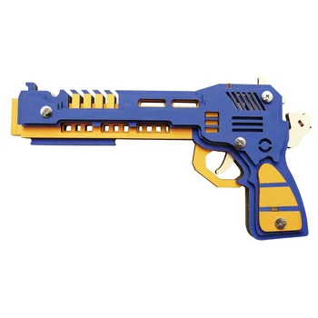 

Rubber Band Gun DIY 3D Wooden Puzzle Woodcraft Assembly Kit Cutting Wood Toys For Christmas Gift