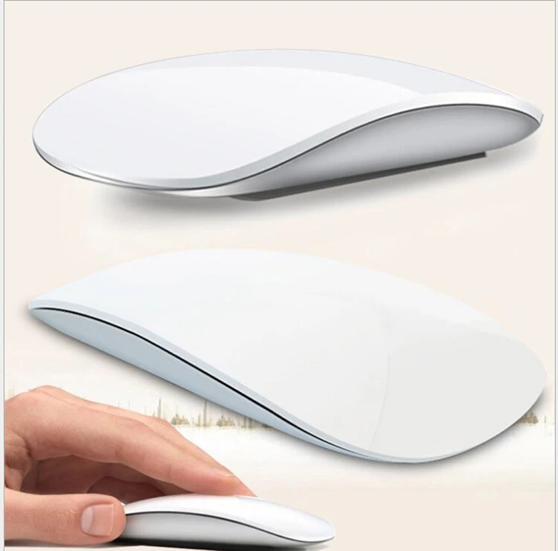 cool gaming mouse Ergonomic Ultra-thin Mouse Bluetooth Optical 1000 DPI 2.4G Wireless Arc Touch Magic Mice With Usb Receiver For Ipad Macbook white wireless mouse