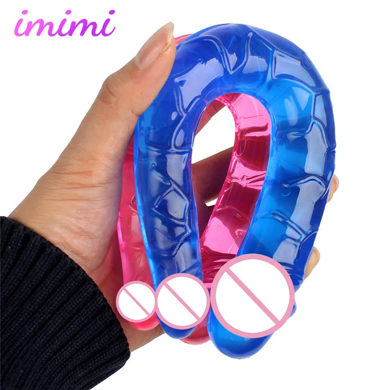 Long Soft Realistic Dildo Bending Silicone Anal Plug Vaginal Butt Plug Massager Clitoris Stimulator Female Masturbator Sex Toys