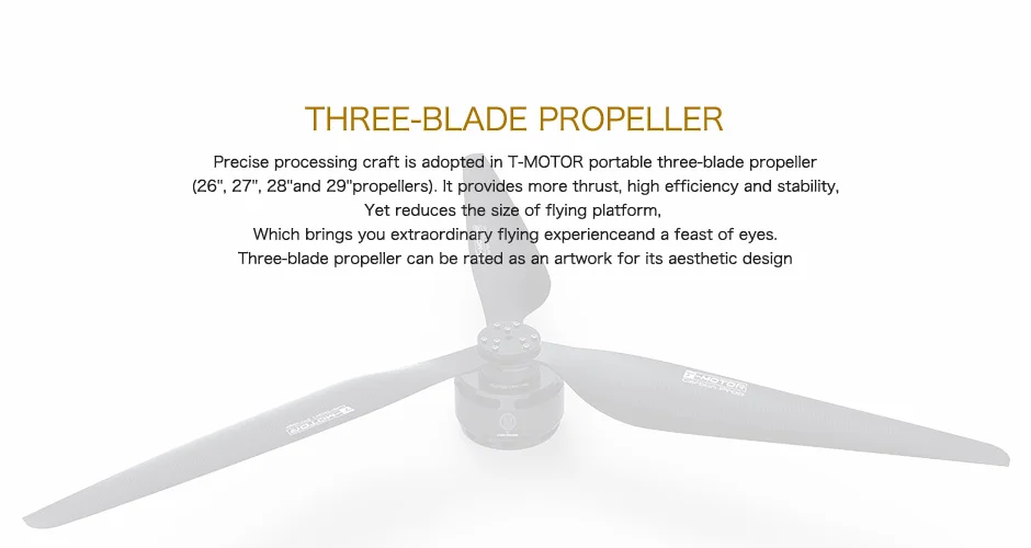 T-Motor G29*9.5" inch Prop - 3 blades drone propeller big thrust plant protection uav propeller 8