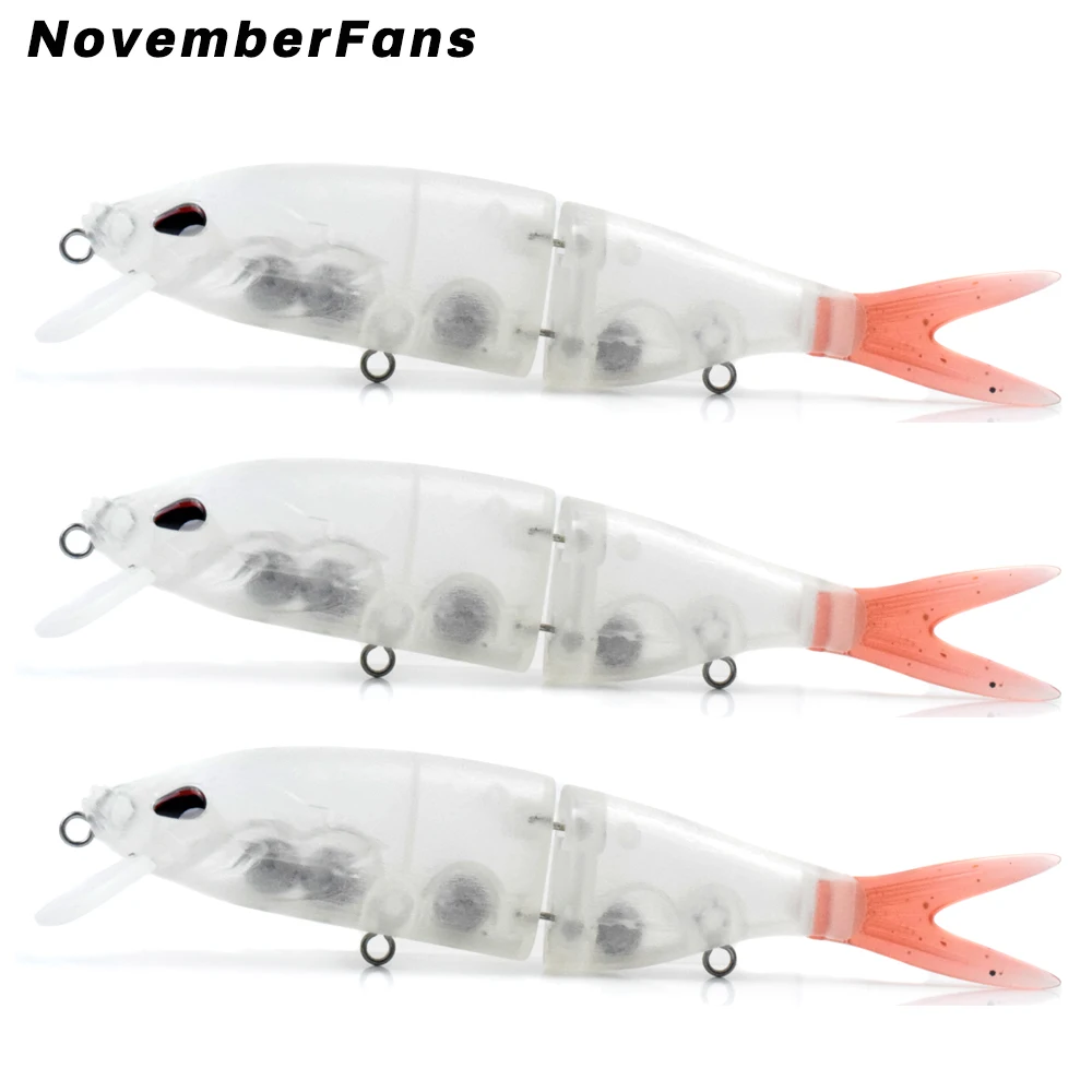 NovemberFans 5pcs 170mm 47g Floating Lipped Jointed Fishing Lures Blank