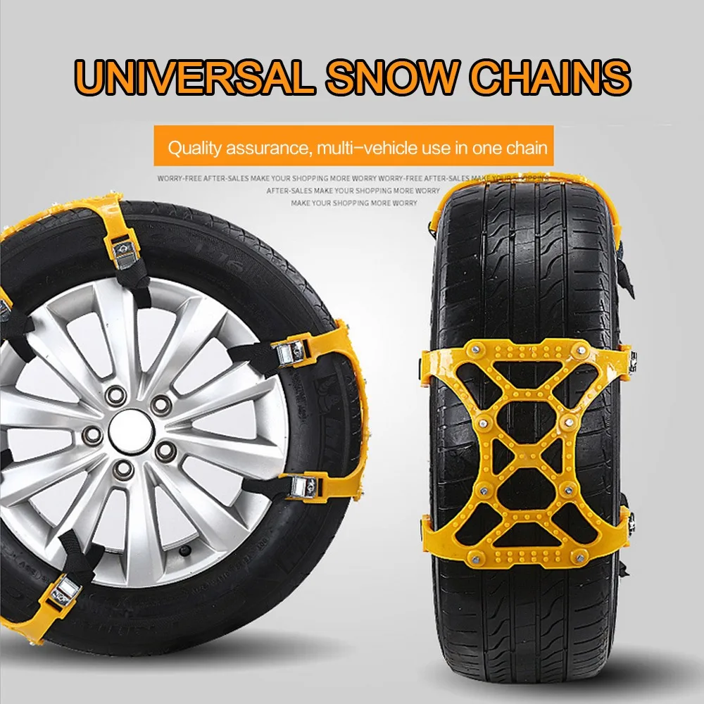 Auto Reifen Kette Tragen-Beständig Winter Schnee Reifen Ketten Einfach Zu  Bedienen Winter Reifen Sicherheit Ketten Für Auto Off-Road Fahrzeug SUV -  AliExpress