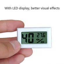 Led digital higrômetro medidor de umidade monitor embutido casa quarto temperatura e umidade ferramenta medição interior