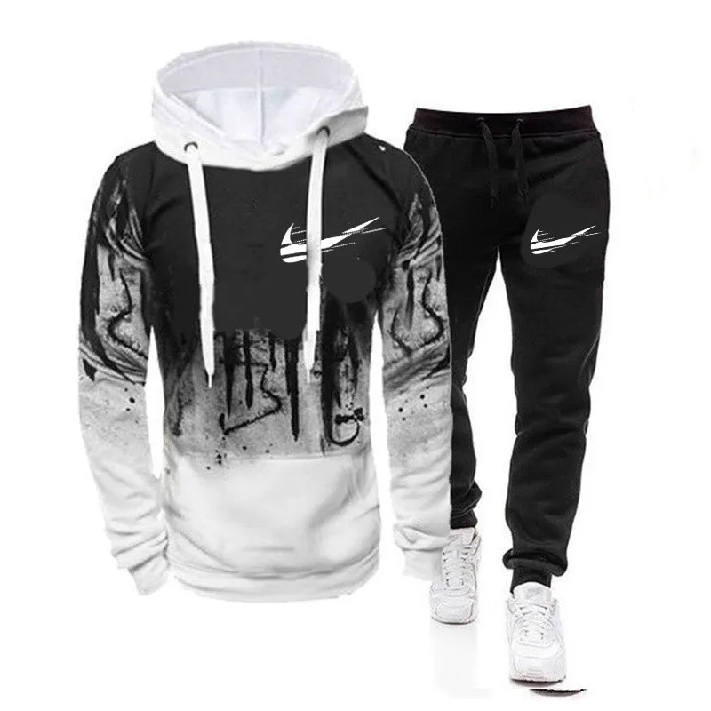 Ropa de marca para hombre y mujer, chándal de manga larga con capucha, conjunto de sudaderas, pantalones de chándal, traje deportivo, jersey de deporte, abrigo de primavera e invierno