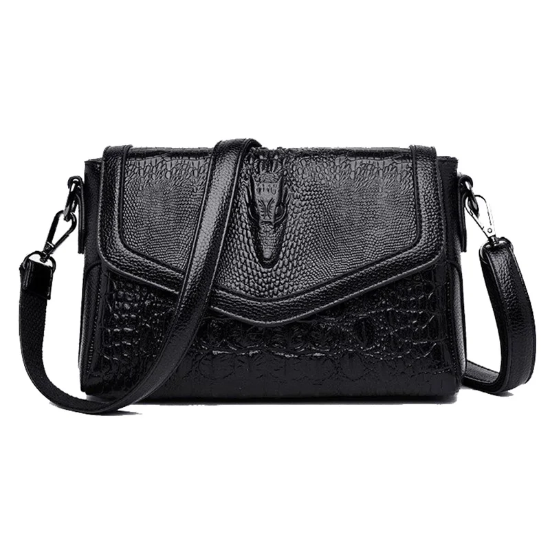 

Crocodile Pattern Crossbody Bags for Women 2020 New Shoulder Bag PU Leather Fashion Messenger Bag With Detachable Shoulder Strap