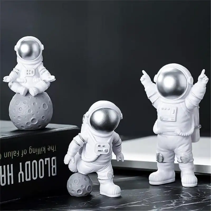 Resin Material Astronauts Ornaments Universal Cell Phone Stand Holder Bracket Gift Toys Home Office Desk Decoration Birthday Par 