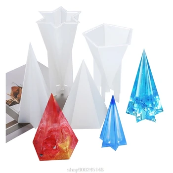 

Pyramid Epoxy Resin Mold Night Light Holder Silicone Casting Mold Handmade Creative Home Decor Pyramid Mold O07 20 Dropshipping