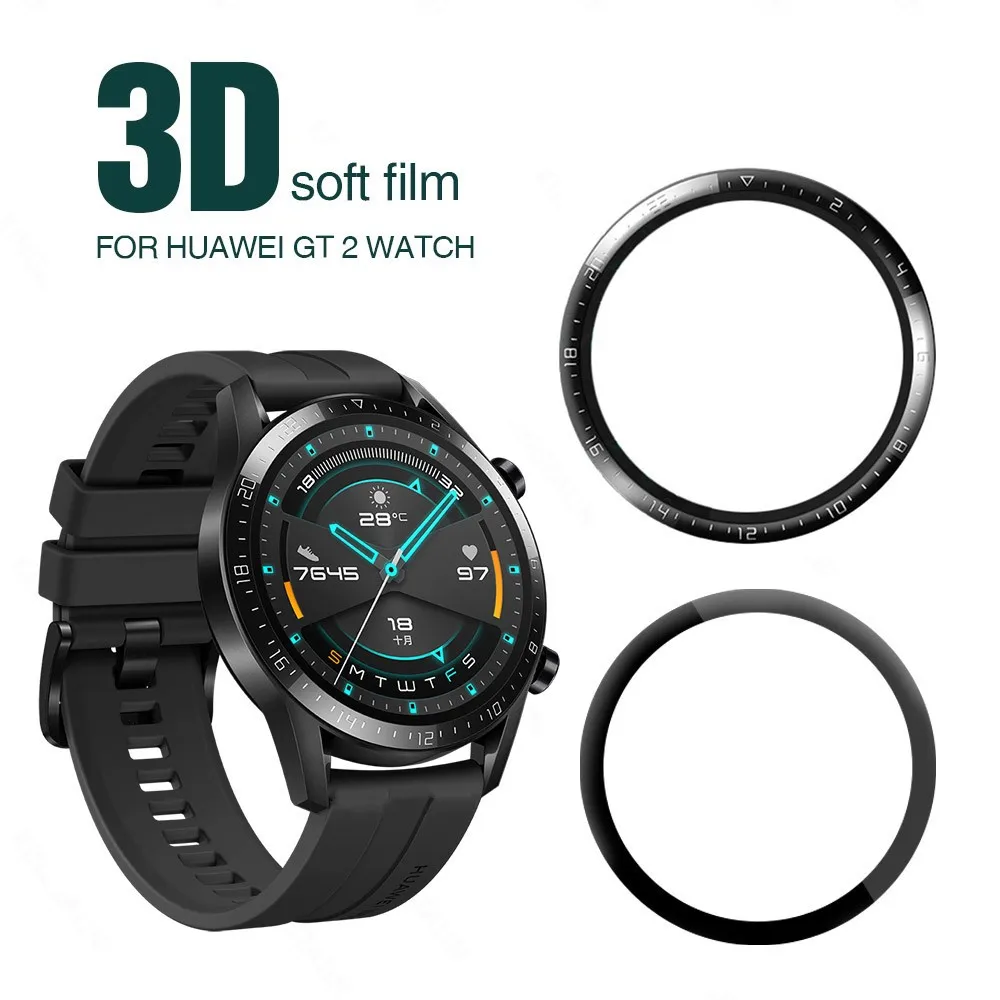 3pcs Protective Film For Huawei Watch Gt 2 Gt2 46mm 42mm Curved Soft Fibre  Smartwatch Full Screen Protector Accessorie Not Glass - Watch Screen  Protectors - AliExpress