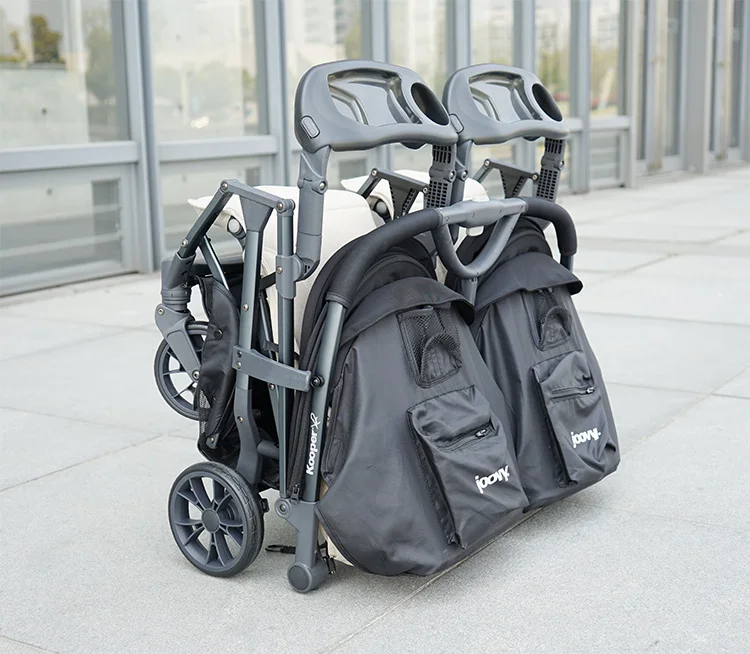 Joovy, детская коляска Kooperx2, двойная коляска, светильник, лежащая и складывающаяся, высокий пейзаж, двойная коляска, двойная коляска