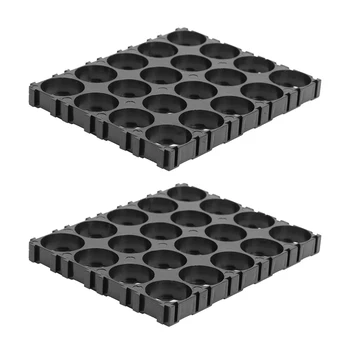 

ALLOYSEED 2pcs 4x5 or 3x5 Cell 18650 Battery Spacer Holder Professional 18650 Battery Radiating Bracket for DIY Battery Pack