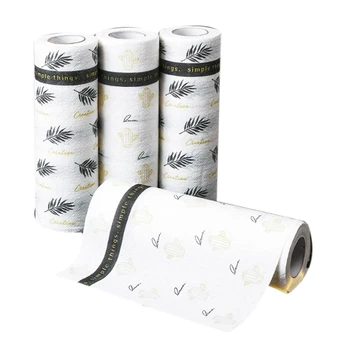 

4 Pack Ultra Absorbent Kitchen Paper Towels Eco Friendly Washable,Food Oil Absorbing Papers Wet Dry Usage Dish Rag