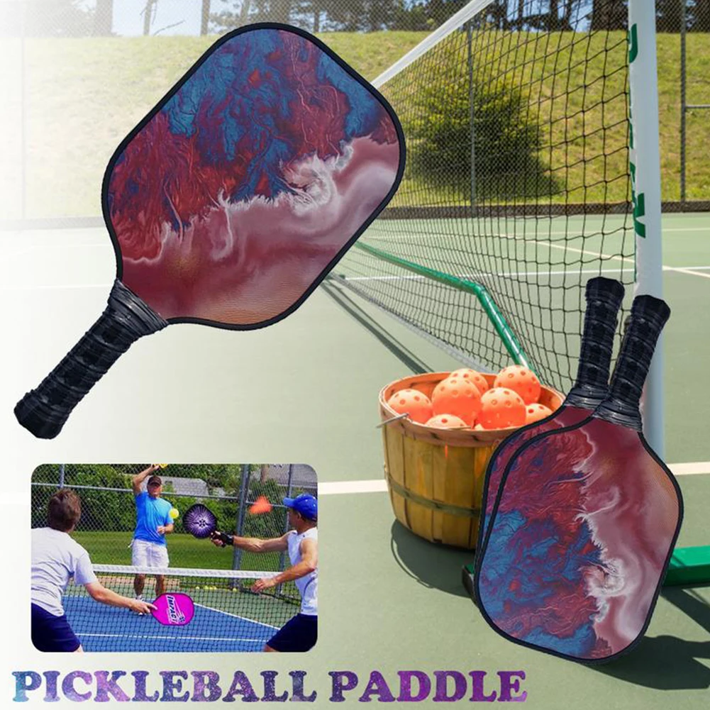 Открытый Ручной соты играть красочный захват Pickleball Весло мягкая стекловолокна аксессуары край защита Beat ракетка спорт