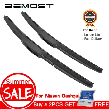 

BEMOST Car Wiper Blades Natural Rubber For Nissan Qashqai J10/J11 2006 2007 2008 2009 2010 2011 2012 2013 2014 2015 2016 2017