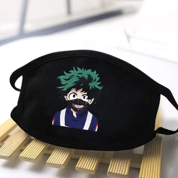 

Death Note Masks My Hero Academ Mouth-Muffle Mask High Quality Washable Unisex Black Causal Outwear Windproof Anti-Dust Mask