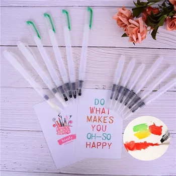 

6pcs/set Water Color soft head Calligraphy Drawing Painting Illustration Pen Refillable Paint brush Water Brush Ink Pen