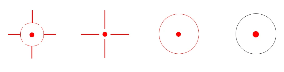 VO Imp 1x23x34 Weaver Red Dot Sight Acom Reticle