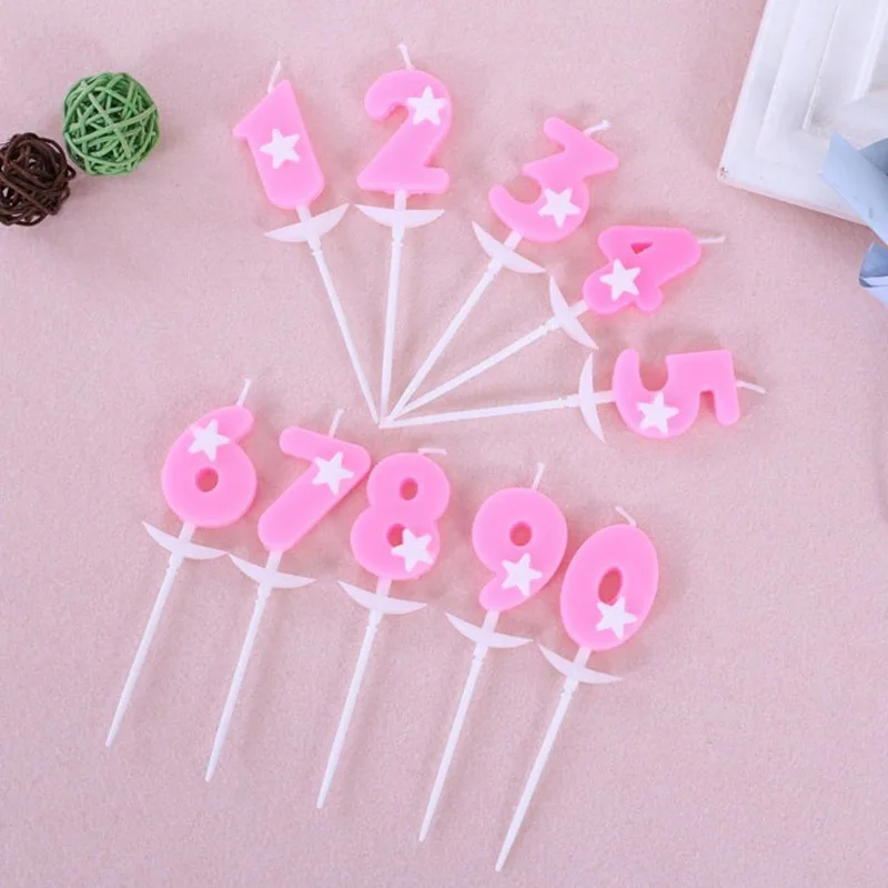1 шт. кавайный торт Топпер пять звезд цифровой номер украшения для детей девочек