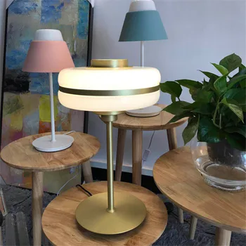 

Modern Light-weight Glass Desk Lamp Sample Board Room, Living Room, Bed Head Study, Simple Iron Art Sofa Tea Table Desk Lam