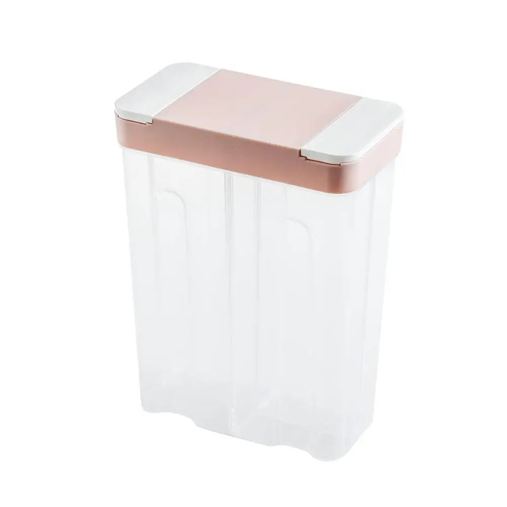 1/4 измельчает PP ящик для хранения еды прозрачный пластиковый контейнер кухонные бутылки для хранения баночки сушеные зерна бак - Цвет: 4 grid