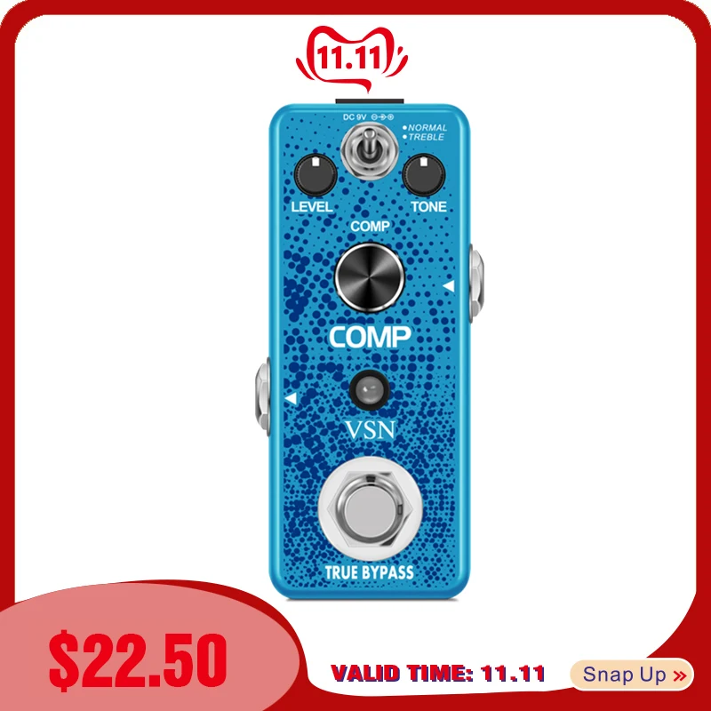 

VSN Compressor Pedal Ultimate Comp Guitar Effect Pedals True Bypass