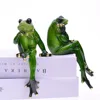MYBLUE 2Pcs/Set Kawaii Garden Animal Resin Thinking Couple Frog Figurine Miniature Nordic Home Room Table Decoration Accessories ► Photo 3/6