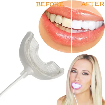 

Tooth Care Natural Stain Removal Whitening Tooth White Kit LED Light Teeth Whitener For iPhone, Android,USB Safe Whitening Y821