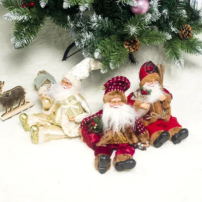 Новинка, стоящая кукла Санта-Клауса, новогоднее Рождественское украшение, рождественский подарок для детей, игрушки, Рождественское украшение