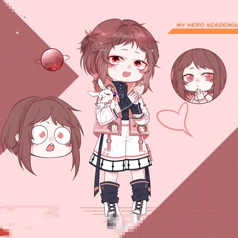 Карнавальный костюм с героями мультфильма «Мой герой», «OCHACO URARAKA Himiko Toga Asui Tsuyu ACGN», «осушитель», женская одежда, платье