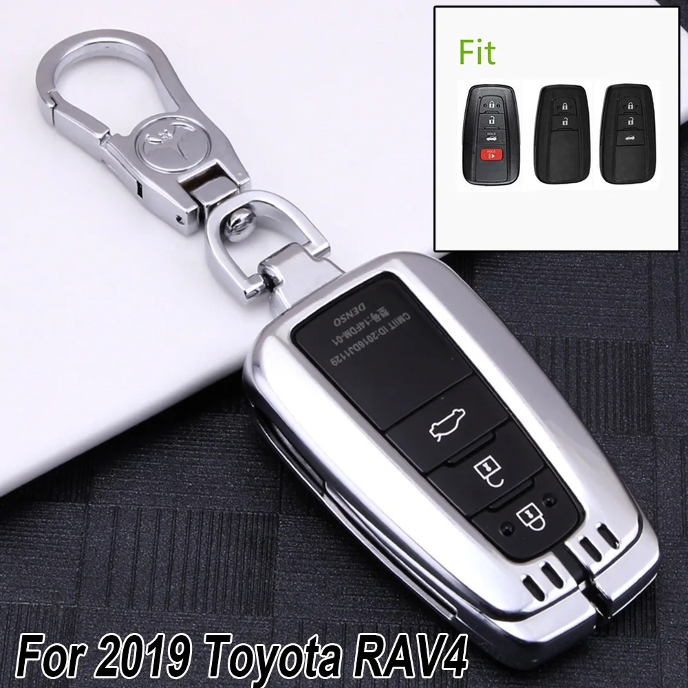 Высокое качество для автомобиля сплав цинка Футляр для ключей защита для Toyota RAV4 аксессуары