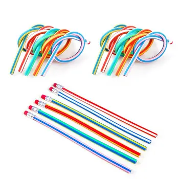 

70pcs Colorful Magic Bendy Flexible Soft Pencil with Eraser Stationery Student