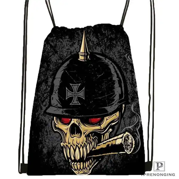 Drawstring Backpack Custom кричащий дизайн татуировки Иисуса походная сумка на шнурке милый рюкзак для детей(черная спинка) 31x40 см#180531-04-59 - Цвет: Drawstring Backpack