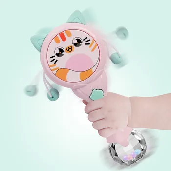 

Children Electric Rattle Baton Light Hand Drum Excellent Bain Early Education Hand Rattle Toy Place of Origin Supply of Goods