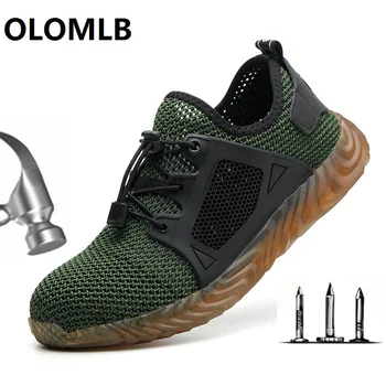 

new Indestructible Ryder Shoes Men Women Steel Toe Cap Work Safety Shoes Puncture-Proof Boots Lightweight Breathable Sneakers