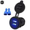 Auto Car-Styling Vehicle Charger 5V 4.2A Dual USB Charging Socket Adapter Power Outlet for 12V 24V Motorcycle Car LED ► Photo 2/6