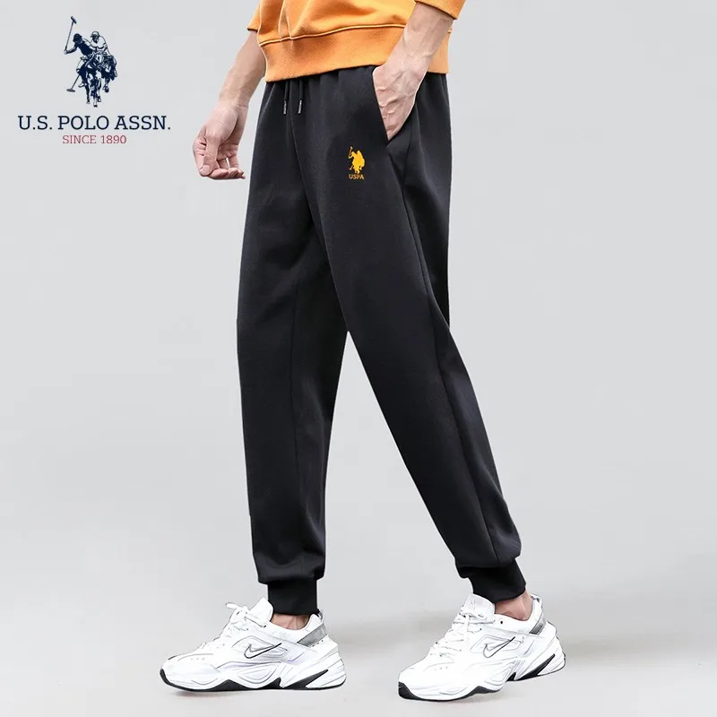 U.S.Polo Assn. Embroidered Men's Sweatpants Casual Loose Fashion Knit Pants | Мужская одежда