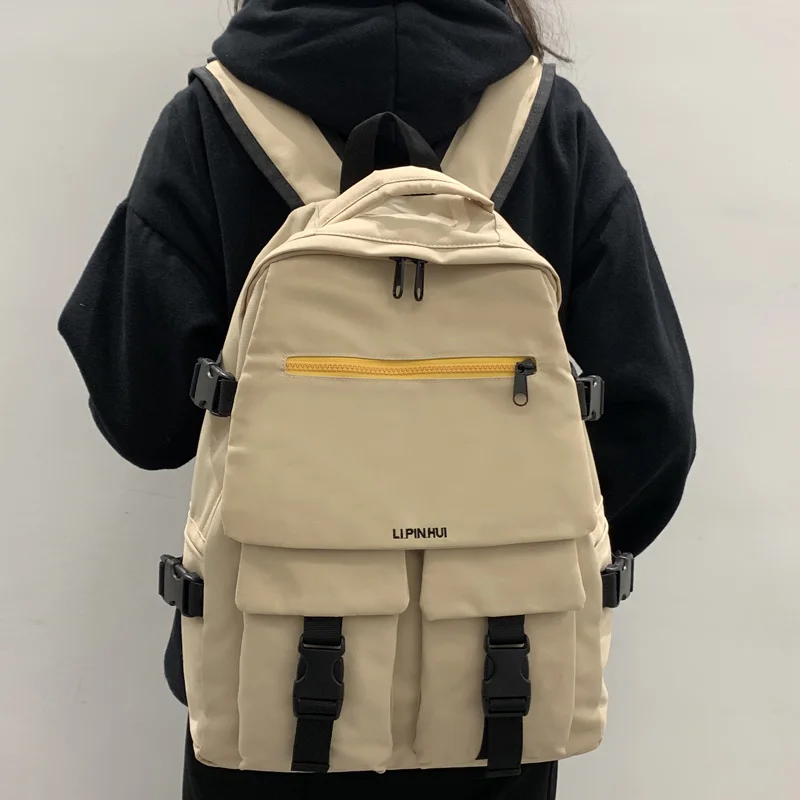 DCIMOR Unisex Waterproof nylon Women Backpack Female Embroidered Travel