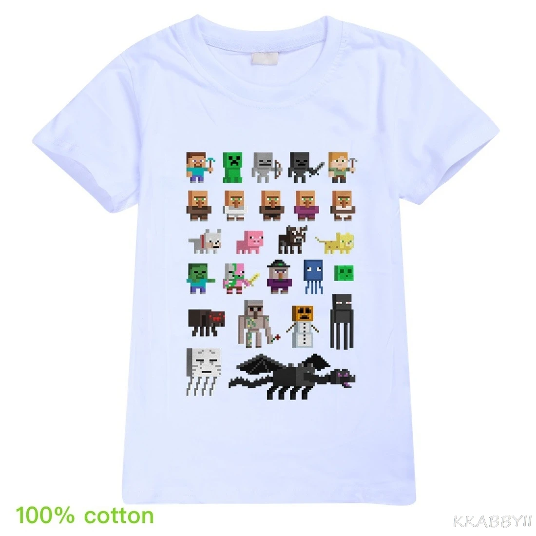 MINECRAFT Anime Summer Clothes For Kids 