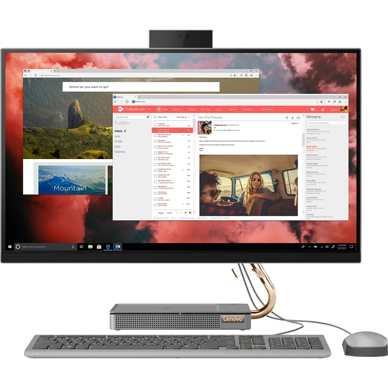 Моноблок Lenovo IdeaCentre A540 27ICB 27&quot IPS i5 9400T 8Гб 1Тб HDD 128Гб SSD Intel HD Graphics 630 Win 10