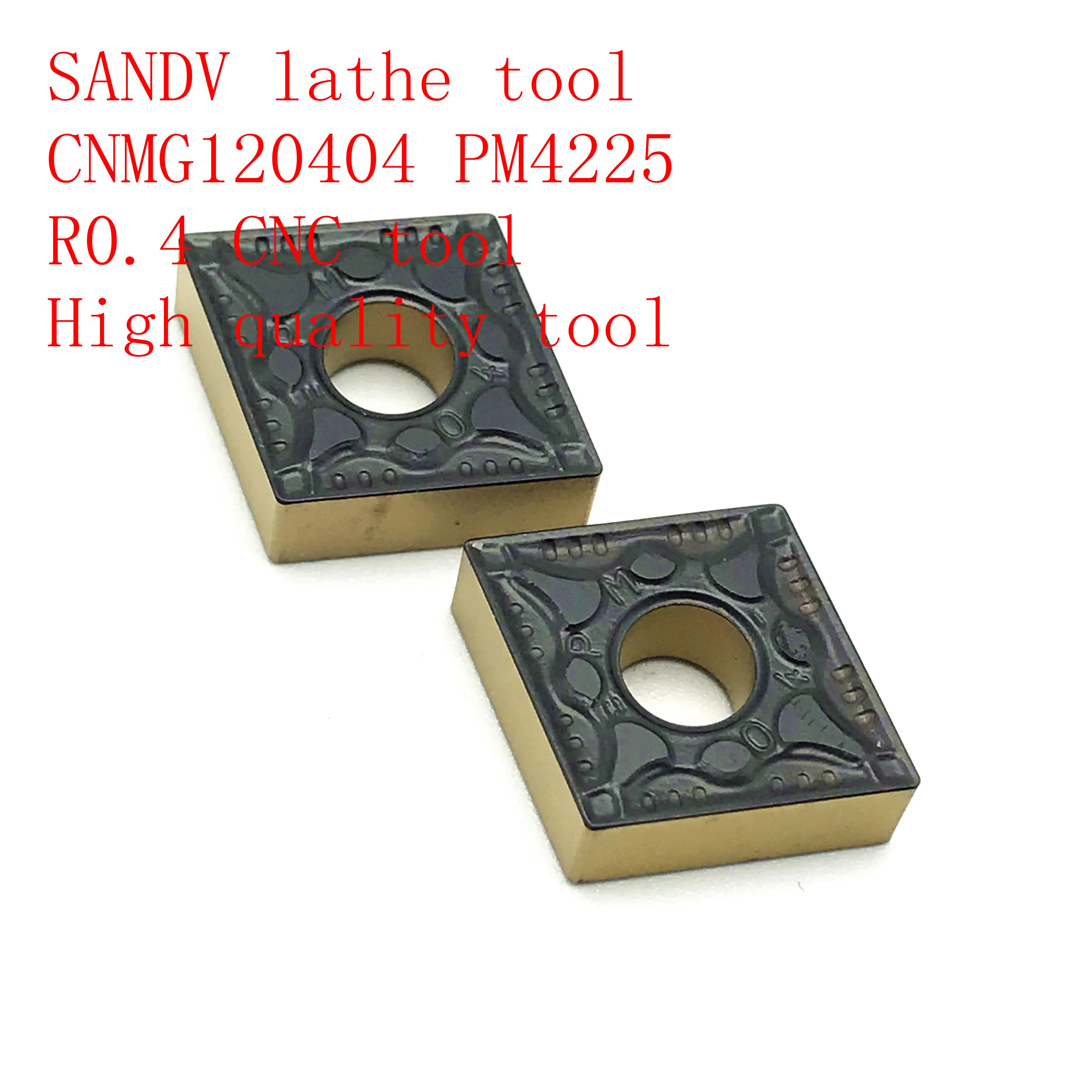 

SANDV high quality lathe tool CNMG120404 PM4225 carbide tool, external turning tool R0.4 CNC lathe tool finishing tool