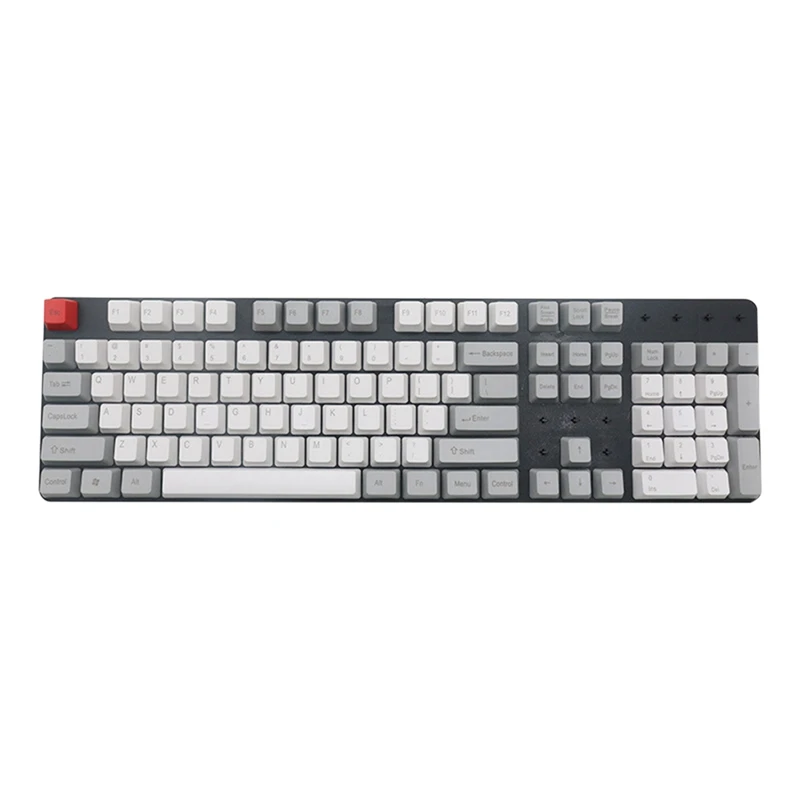 104 Keycap группа выгравирована белая PBT двухцветная Кепка для впрыска подходит