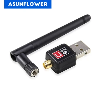 

MT7601 150M USB 2.0 Wireless WIFI NETWORK Card 802.11 b/g/n LAN Adapter with rotatable Antenna Laptop Desktop Universal Adaptor